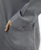مانتو یقه شکاری کتان 
