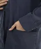 مانتو یقه شکاری کتان 