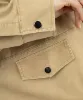 مانتو یقه شکاری کتان 