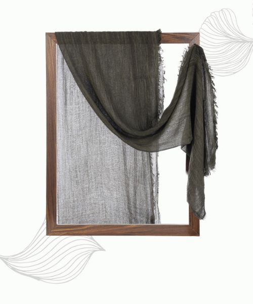 شال حاشیه طرح دار