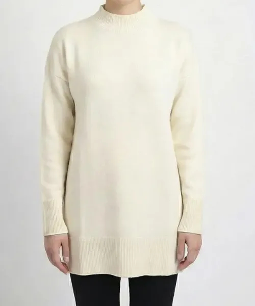 پلیور بافت یقه ایستاده