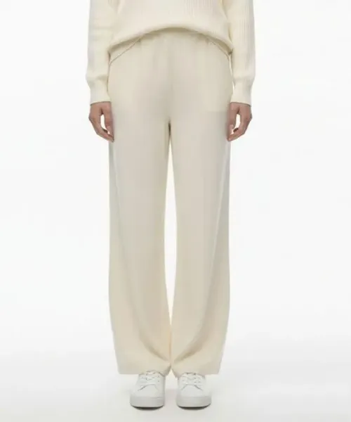 شلوار بافت طرح دار 